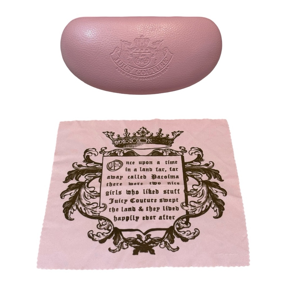Vintage Juicy Couture‎ Pink Sunglasses Case and Lens Cloth
